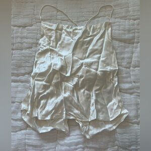 Silky White Satin Cami by Fate
